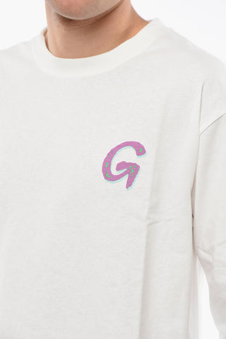 T-shirt Girocollo Stampata sul Dietro