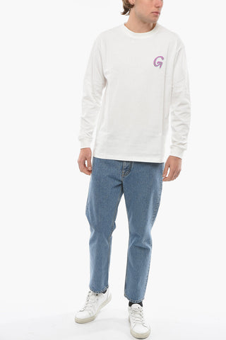 T-shirt Girocollo Stampata sul Dietro