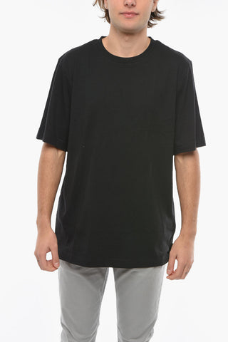 Y-3 YOHJI YAMAMOTO T-shirt Girocollo U CH2 INDX a Tinta Unita in Cotone