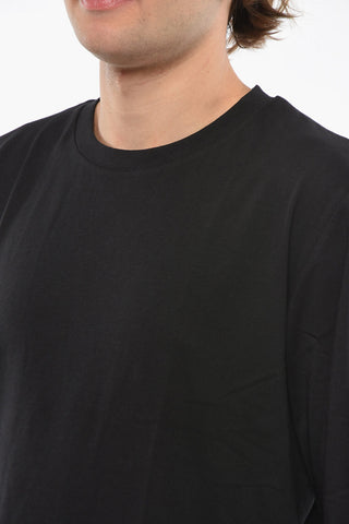 Y-3 YOHJI YAMAMOTO T-shirt Girocollo U CH2 INDX a Tinta Unita in Cotone
