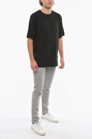 Y-3 YOHJI YAMAMOTO T-shirt Girocollo U CH2 INDX a Tinta Unita in Cotone