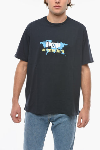 Crew-neck POP WORLD NEWS T-Shirt