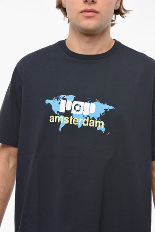 Crew-neck POP WORLD NEWS T-Shirt