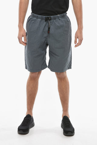 Shorts a Quadri con Cintura Industrial