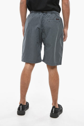 Shorts a Quadri con Cintura Industrial