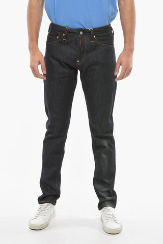 Dark-wash Straight-leg Jeans with SEAGULL Logo Print 18cm 