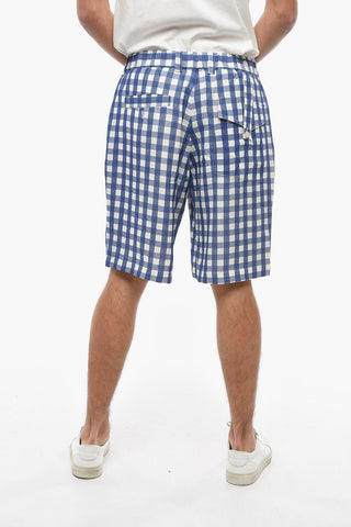LE SPLASH Shorts a Quadri Gingham con una Pince