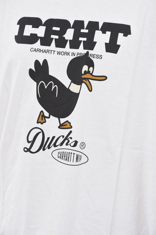 T-Shirt Girocollo con Stampa Duck
