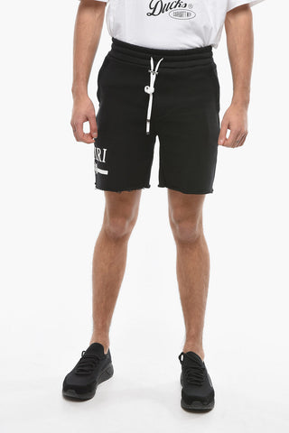 3 Pockets Sweat Shorts with Contrasting Logo Print