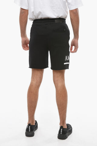 3 Pockets Sweat Shorts with Contrasting Logo Print