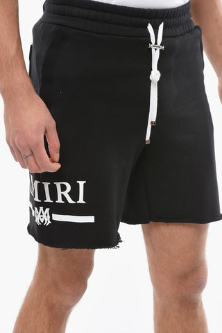 3 Pockets Sweat Shorts with Contrasting Logo Print