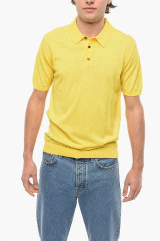 Solid Color Cotton Polo Shirt