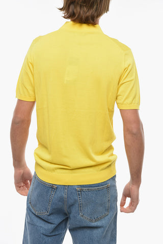 Solid Color Cotton Polo Shirt