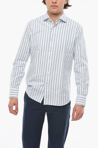 Awning Striped Spread Collar Shirt