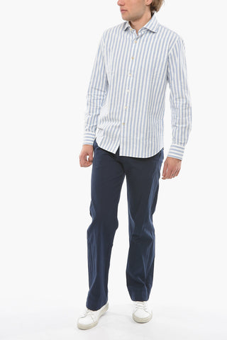 Awning Striped Spread Collar Shirt