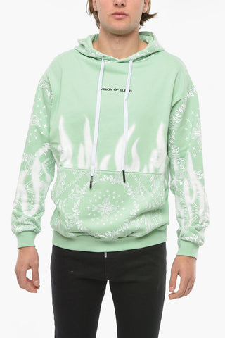 Printed Brushed Cotton Hoodie