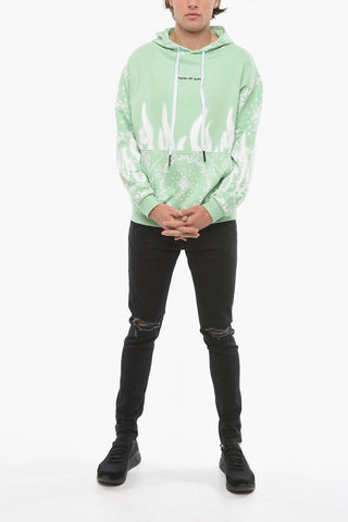 Printed Brushed Cotton Hoodie