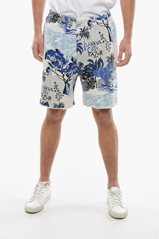 Shorts in Tessuto Spugnato Stampati