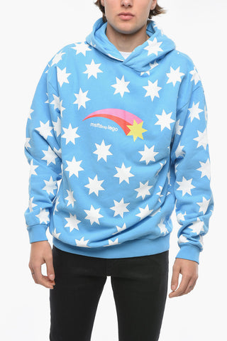 Felpa Hoodie Stampata All-Over