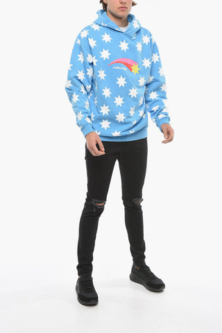 Felpa Hoodie Stampata All-Over