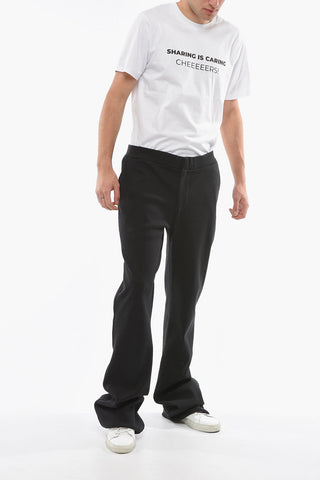 Ribbed Stretch Cotton Pants