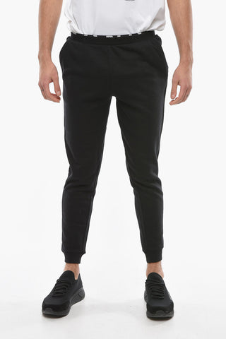 SPORT Brushed Cotton Joggers with Logoed Elastic Band