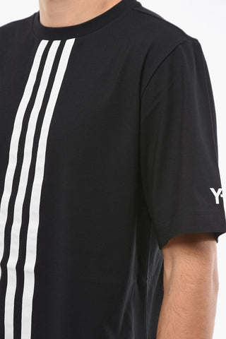 Y-3 YOHJI YAMAMOTO Contrasting Bands Crew-Neck T-shirt