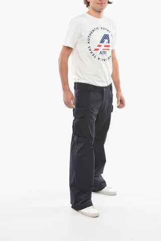 Visible Stiching INES 3D Cargo Pants with Belt Loops