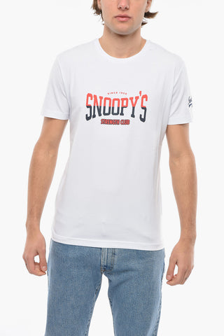 Embossed Snoopy's Printed Crew-Neck T-shirt