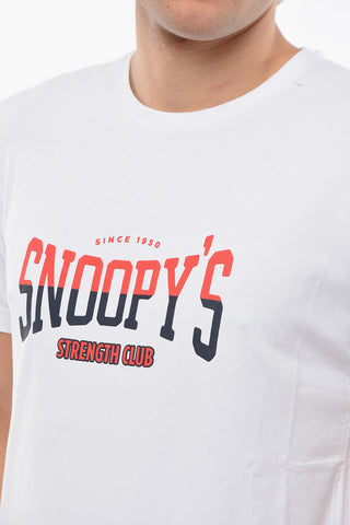 Embossed Snoopy's Printed Crew-Neck T-shirt