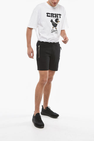SPORT Shorts in Felpa con Banda Elastica Logata