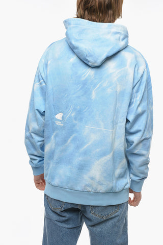 TRIPPY SUMMER Tie Dye Effect Hoodie with Patch Pocket