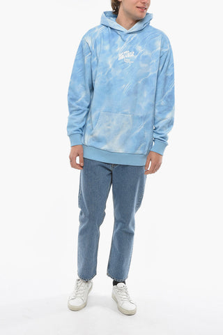 TRIPPY SUMMER Tie Dye Effect Hoodie with Patch Pocket
