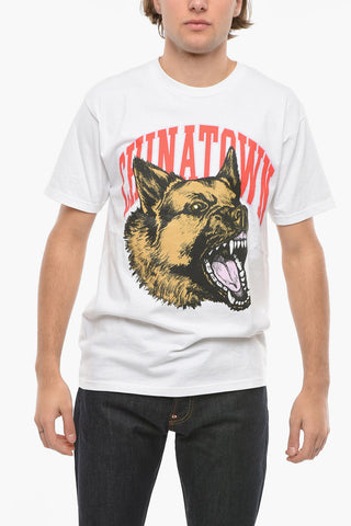 T-Shirt Girocollo Stampata sul Fronte