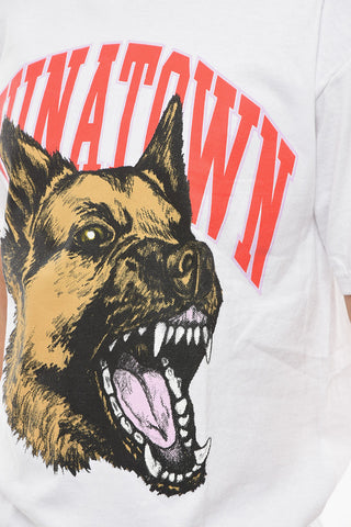 T-Shirt Girocollo Stampata sul Fronte