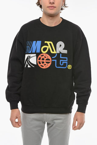 Contrasting Printed Crew-neck AIR TRANSIT PUFF Sweatshirt
