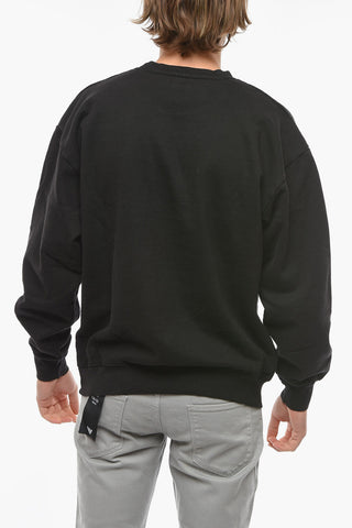 Contrasting Printed Crew-neck AIR TRANSIT PUFF Sweatshirt