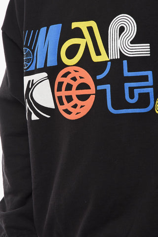 Contrasting Printed Crew-neck AIR TRANSIT PUFF Sweatshirt