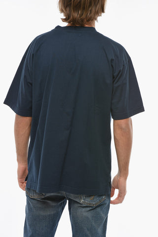 INSTRUMENTAL Cotton Crew-Neck T-shirt with Breast Pocket