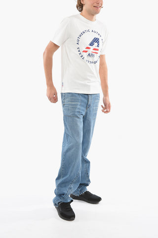 T-Shirt Girocollo Stampata sul Fronte
