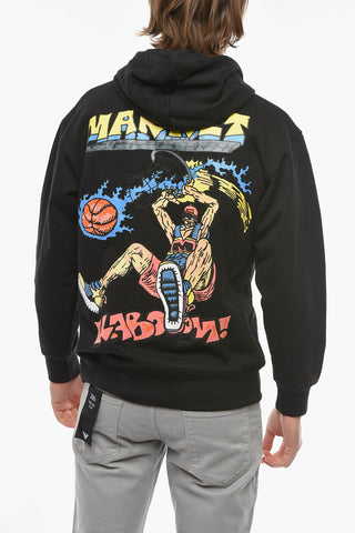 Patch Pocket Solid Color SLAM DUNK Hoodie