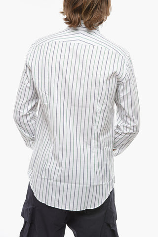 Spread Collar Awning Striped Shirt