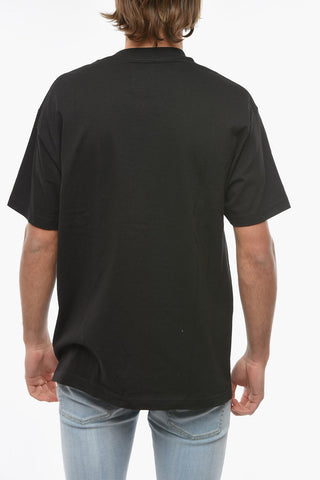 T-Shirt Girocollo Stampata sul Fronte