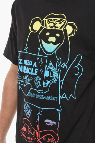 T-Shirt Girocollo Stampata sul Fronte