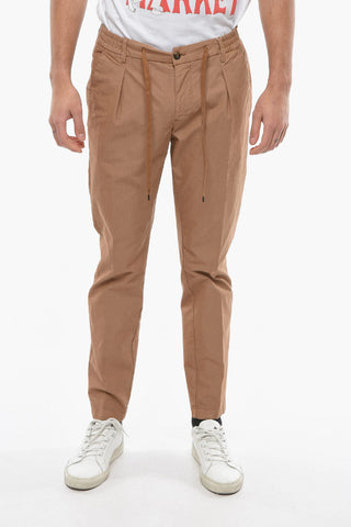Pantaloni a 1 Pince con Elastico in Vita