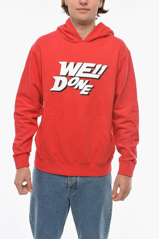 Polished Logo Fitted Hoodie
