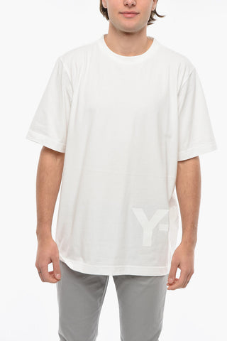 Y-3 YOHJI YAMAMOTO T-shirt Girocollo CH1 a Tinta Unita in Cotone