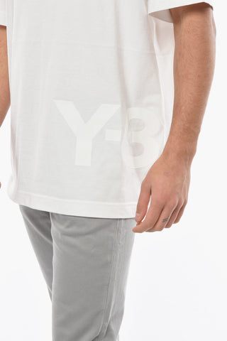 Y-3 YOHJI YAMAMOTO T-shirt Girocollo CH1 a Tinta Unita in Cotone