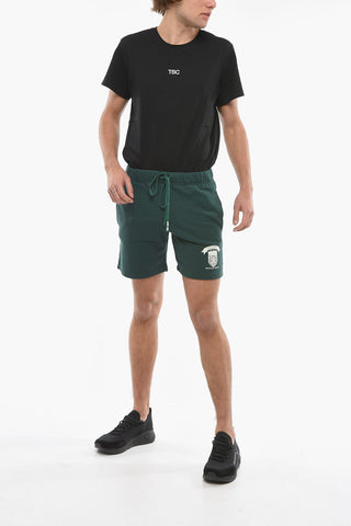 Logo Printed 3 Pockets Sweat Shorts