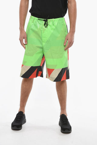 Laces Contrasting Multicolor Shorts